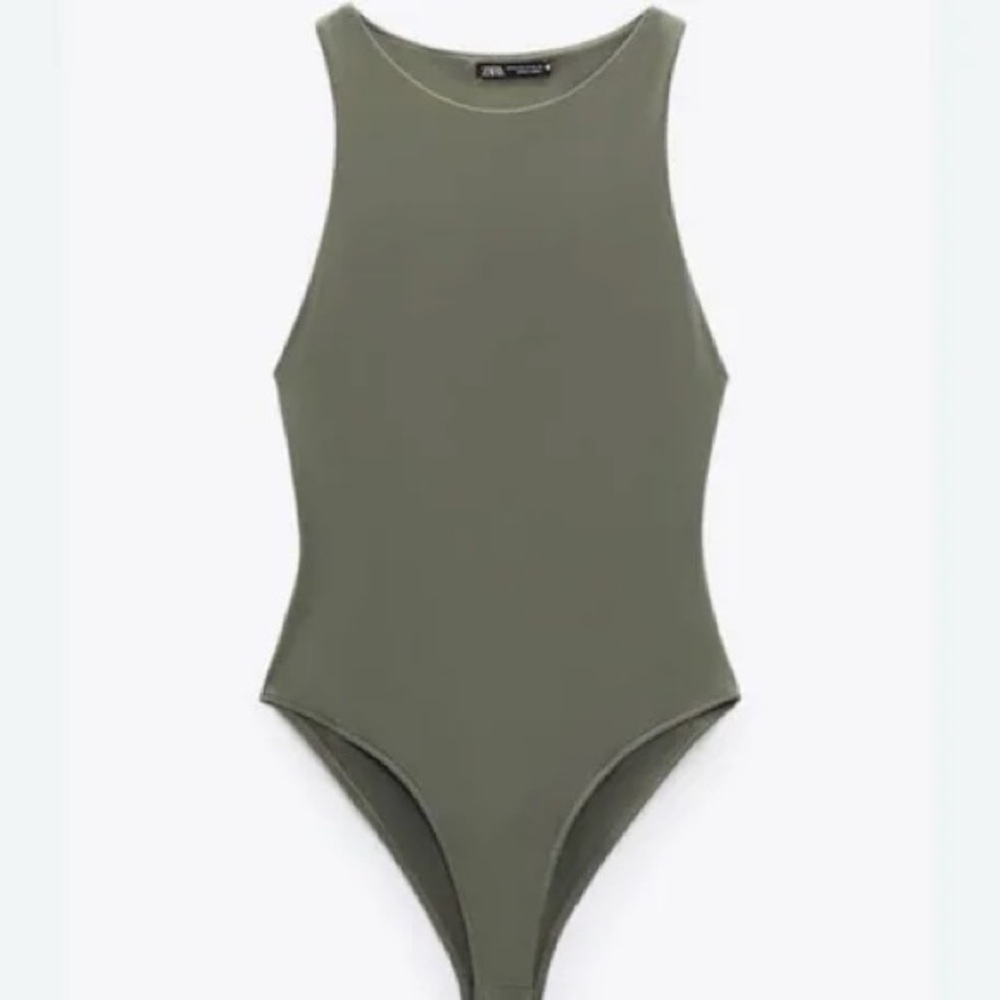 Zara Khaki Women's bodysuit